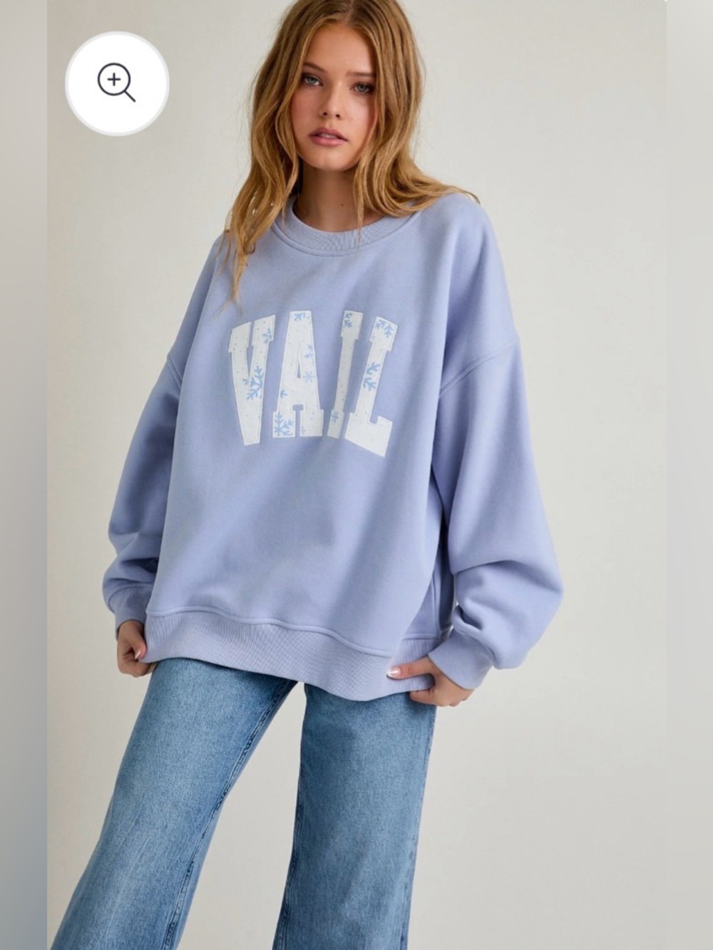 90 Le Lis Lavender Vail Graphic Sweatshirt